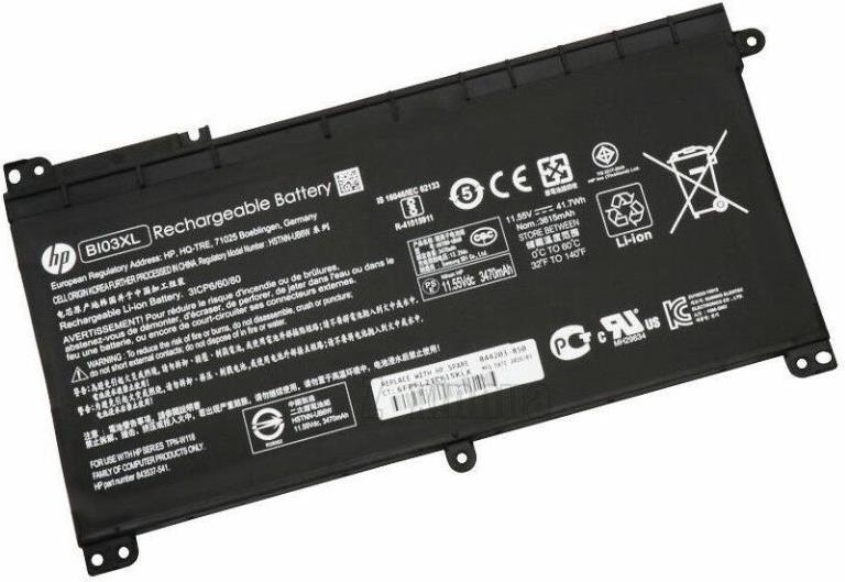 HP ASSY-BATT 3C 41WH 3.61Ah LI SE (844203-855)