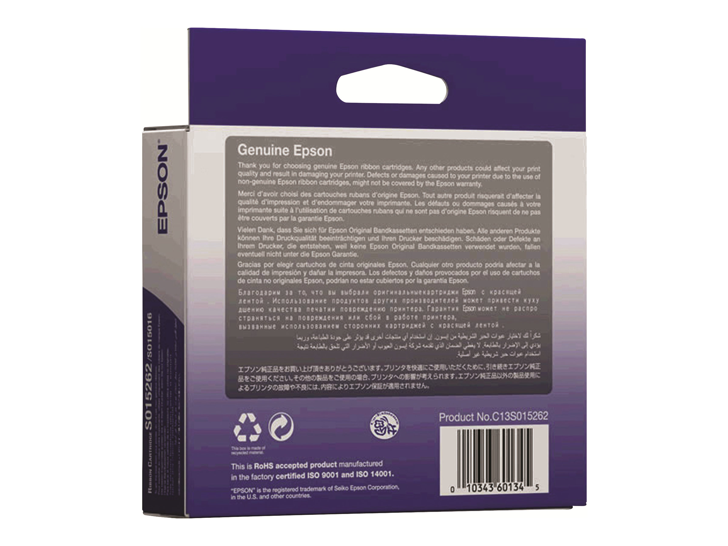 Epson C13S015262 Textilband Schwarz