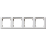 GIRA Rahmen 4-fach m.Schriftfeld 109403 Standard 55 reinweiss glänzend 109403 (109403)