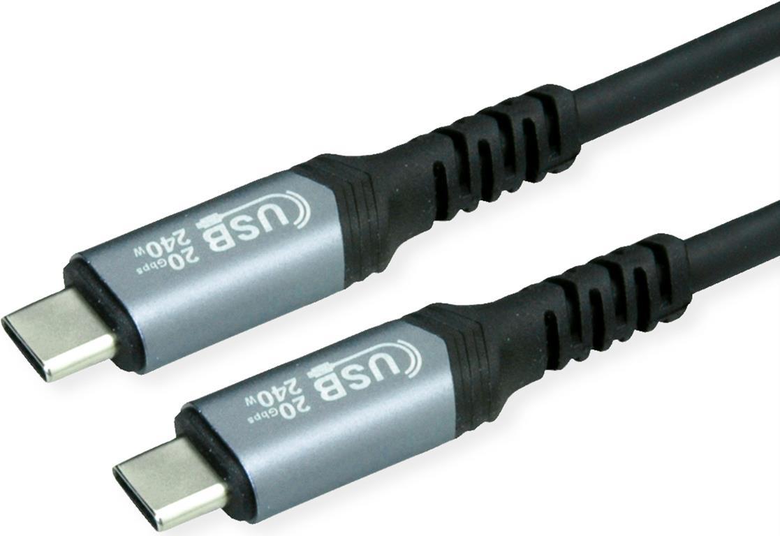 Value 11.99.9087 USB Kabel 2 m USB4 Gen 2x2 USB C Schwarz (11.99.9087)
