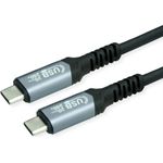 Value 11.99.9087 USB Kabel 2 m USB4 Gen 2x2 USB C Schwarz (11.99.9087)
