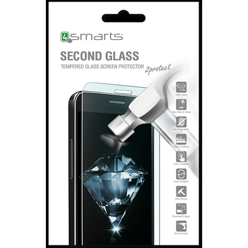 4smarts Second Glass Bildschirmschutz für Handy 492974