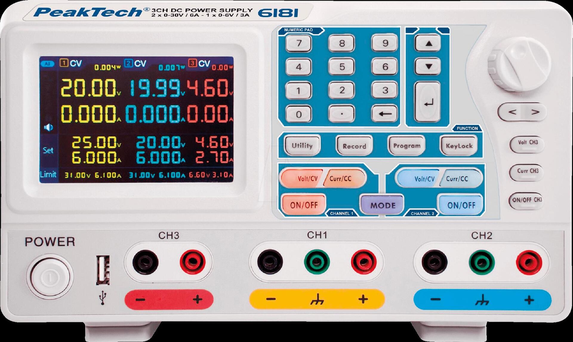 PEAKTECH 6181 Labornetzgerät, 0 (P 6181)