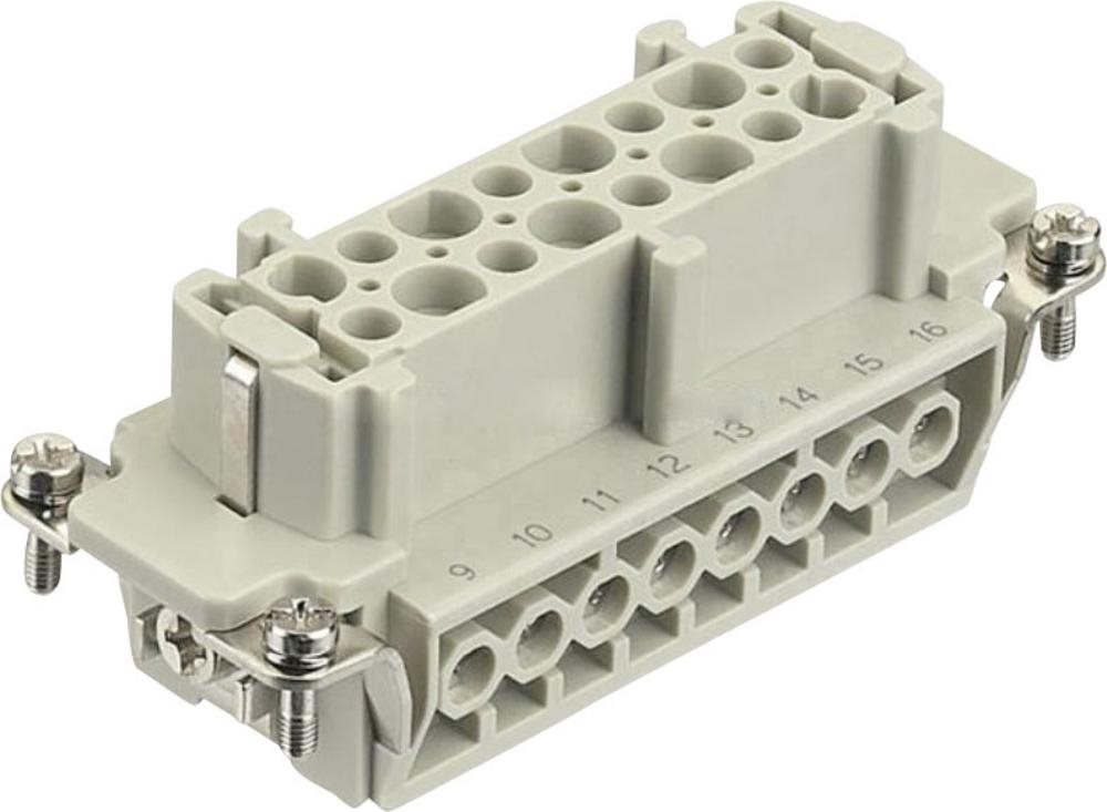 Harting Buchseneinsatz Han® E 09 33 016 2711 16 + PE Schrauben 1 St. (09 33 016 2711)