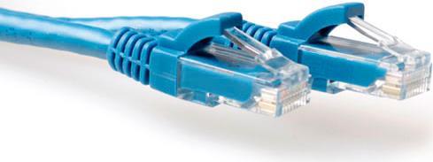 ACT Blue 1.5 meter U/UTP CAT6 patch cable snagless with RJ45 connectors. Cat6 u/utp snagless bu 1.50m (IS8651)