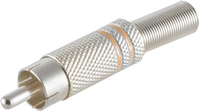 S/CONN maximum connectivity Cinchstecker Metall 6mm, gelb (52000-Y)