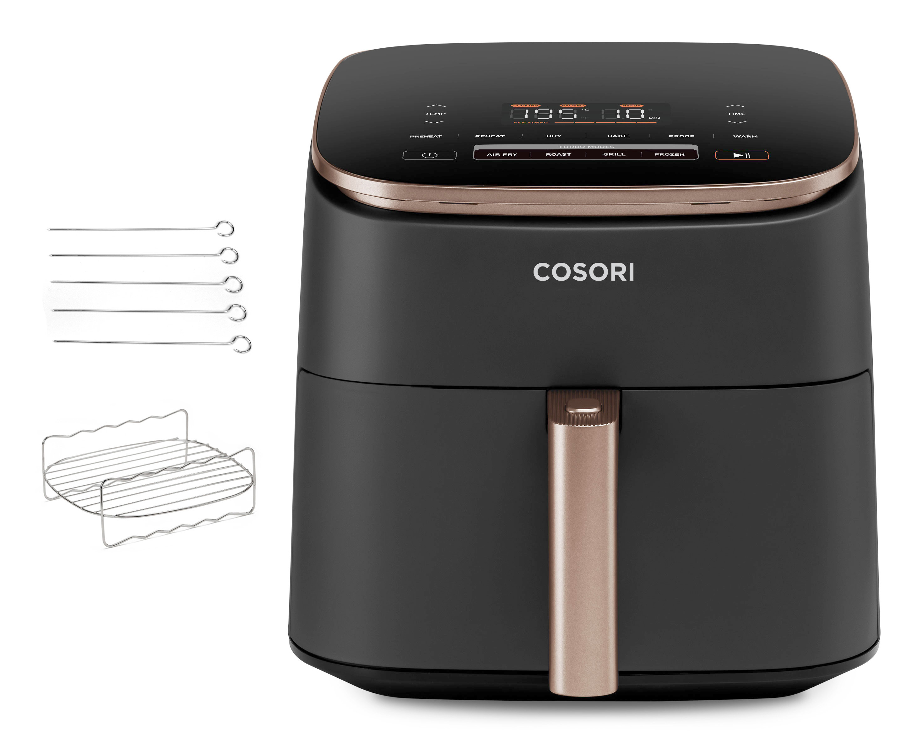 Cosori TurboBlaze Chef Edition Heißluftfritteuse 6 l 1725 W Schwarz