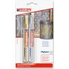 Edding e-750 - Gold - Silber - Gold - Silber - Rund - 2 mm - 4 mm - Glas - Metall - Kunststoff (4-750-2-1-53-54)