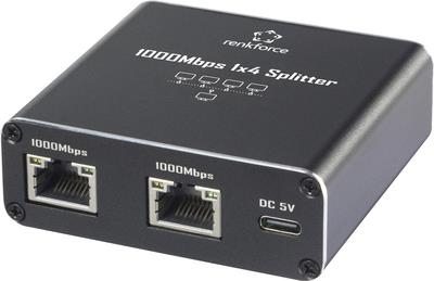 Renkforce RF-GES-400 Netzwerk Switch RJ45 4 Port USB-Stromversorgung (RF-6739680)