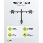 Goobay Doppel-Monitorhalterung Fix (59394)