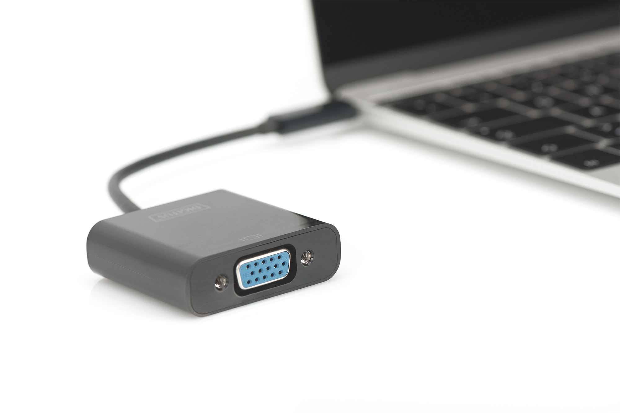 Digitus DA-70853 USB-C auf VGA Adapter Full HD 1080p Schwarz