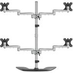 StarTech.com ARMQUADSS Monitorhalterung fur vier Bildschirme (fur bis zu 81,30cm (32") VESA-Monitore, beweglich, Stahl & Aluminium) (ARMQUADSS)
