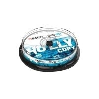 DVD-RW Emtec 4,7GB 4x 10pcs Cake NEW PACKAGING (ECOVPRW47104CB)