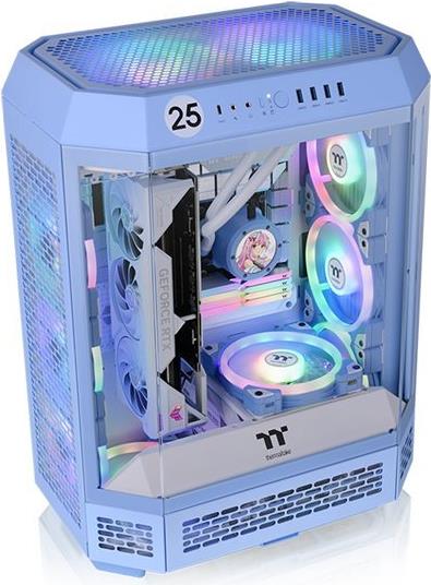 Thermaltake The Tower 600 Midi Tower ATX Gehärtetes Glas Hydrangea Blue