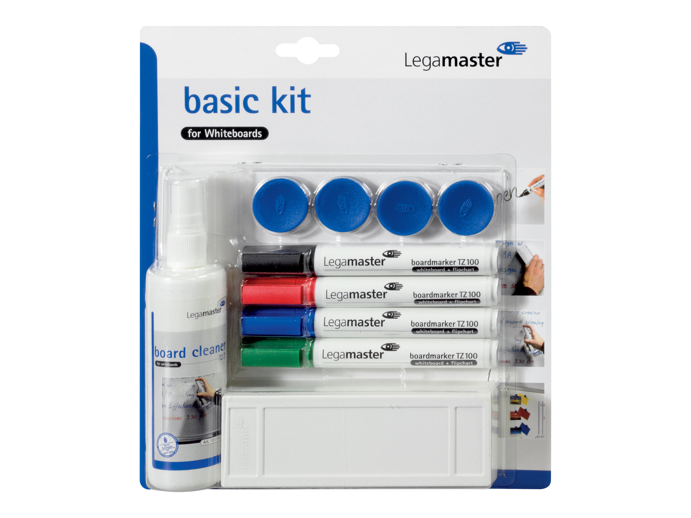Legamaster BASIC Whiteboard-Zubehörset 10-teilig Mehrfarbig