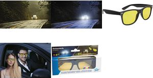 WEDO Nachtsichtbrille für Autofahrer, inkl. Brillenhülle polarisierende Brillengläser reduzieren Blendungen durch - 1 Stück (271 47099)