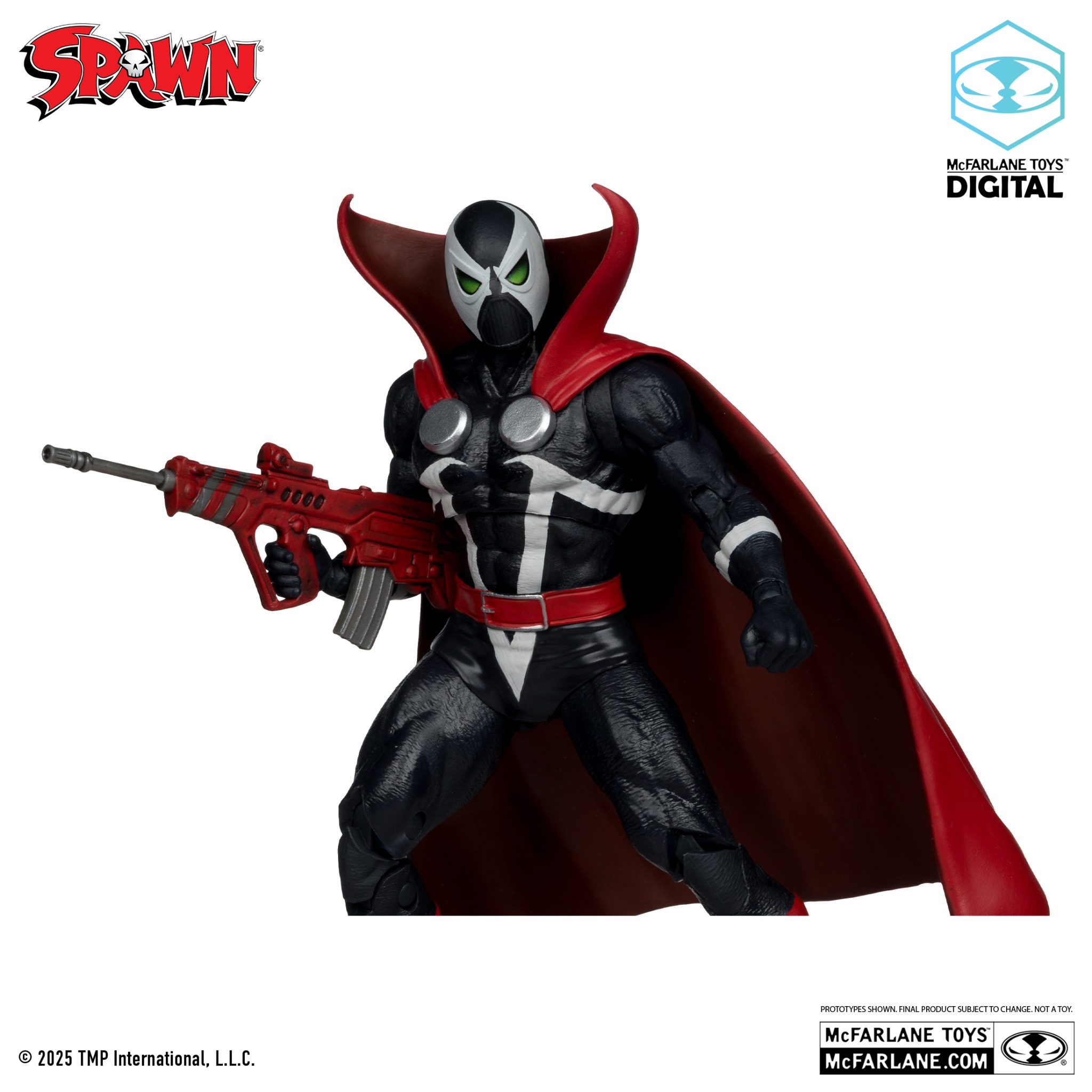 MCFARLANE Toys Spawn Sammelfigur 7" mit Comic Schwarz, Rot