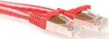 ACT Red 25 meter LSZH SFTP CAT6A patch cable snagless with RJ45 connectors. Cat6a s/ftp lszh sng rd 25.00m (FB7525)