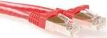 ACT Red 25 meter LSZH SFTP CAT6A patch cable snagless with RJ45 connectors. Cat6a s/ftp lszh sng rd 25.00m (FB7525)