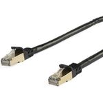 StarTech.com 6ASPAT5MBK Patchkabel CAT6a (5 m, schwarz, RJ45-Snagless-Steckverbinder, CAT6a-STP-Kabel, Kupferdraht, Netzwerkkabel) (6ASPAT5MBK)