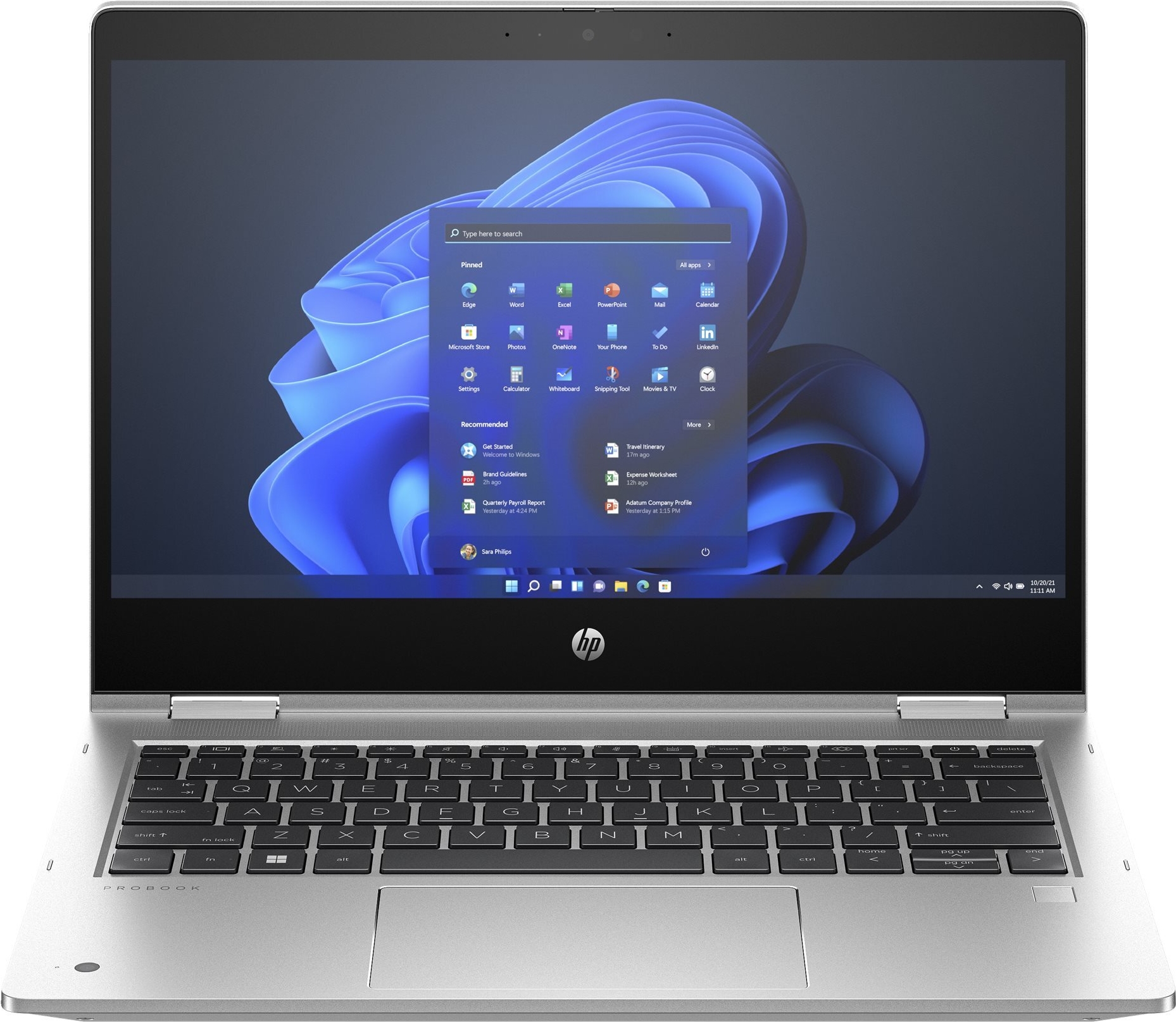 HP Pro x360 435 G10 13.3" Ryzen 7 7730U 32 GB RAM 1 TB SSD Schnellaluminium in Silber
