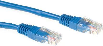 ACT Blue 7 meter U/UTP CAT6 patch cable with RJ45 connectors. Cat6 u/utp blue 7.00m (IB8607)