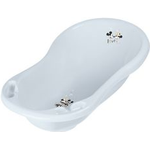 keeeper kids Babywanne "maria mickey", mit Stöpsel, blau mit "Mickey Maus" Aufdruck, aus PP, mit zwei Ablagefächern, - 1 Stück (1842368424700)