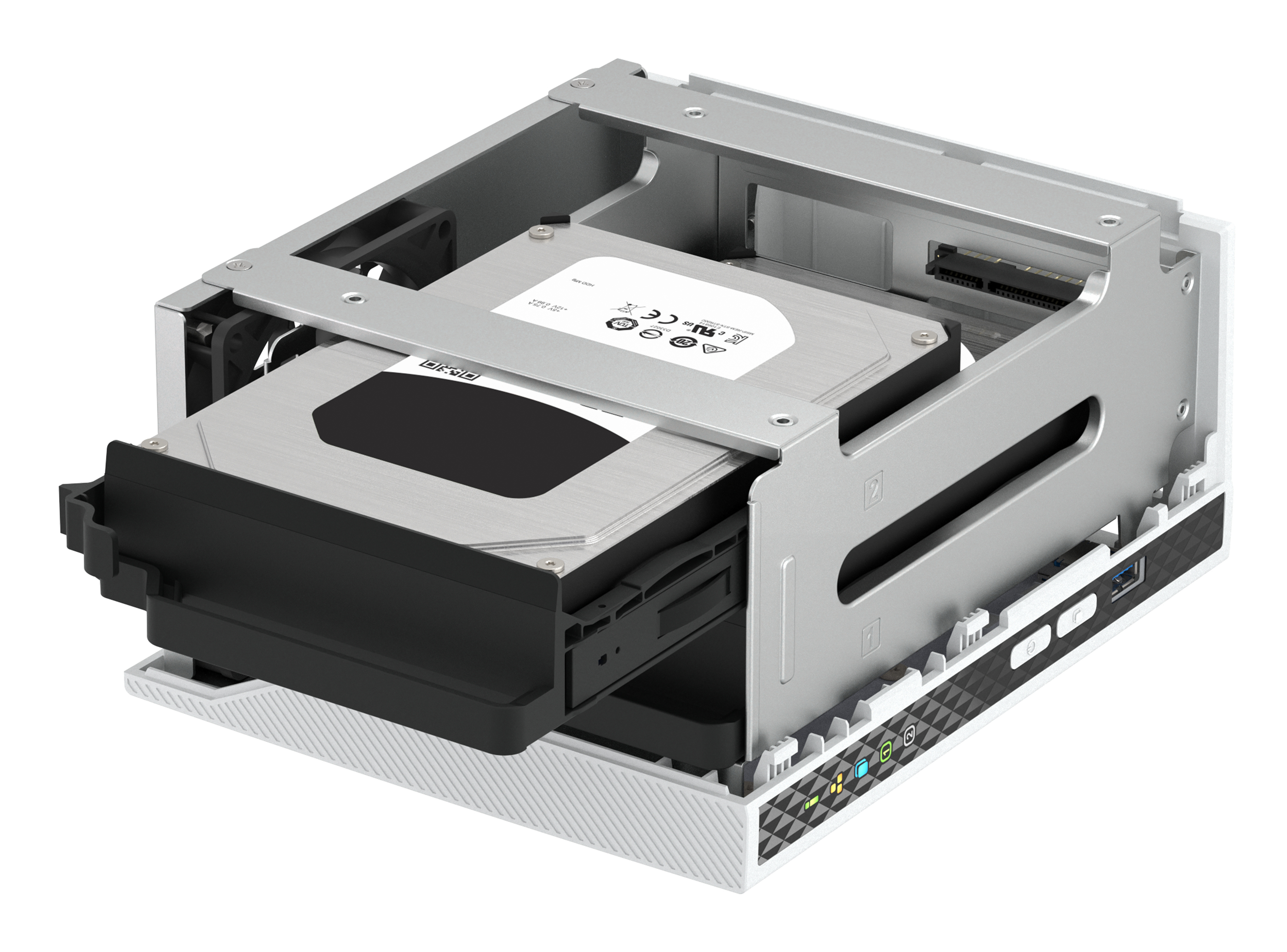 QNAP TS-233 NAS-Server 2-Bay ARM Cortex-A55 Quad-Core 2,0 GHz 2 GB RAM Weiß