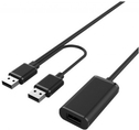 Aktives USB 2.0 Verlängerungskabel mit Verstärker, St. A / St. B, 20,0 m Mit 2 USB 2.0 Stecker A Quellanschlüssen (149221)