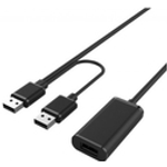 Aktives USB 2.0 Verlängerungskabel mit Verstärker, St. A / St. B, 20,0 m Mit 2 USB 2.0 Stecker A Quellanschlüssen (149221)