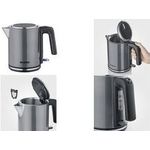 Severin Wasserkocher, schnurlos, 1 l Fassungsvermögen, 2.400 Watt, 360 Grad Anschluß-Sockel, Deckelö (9574)