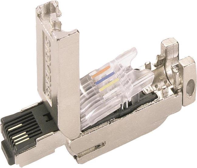 Siemens Datensteckverbinder RJ45 180° Kabelausgang Cat.5 IP20 (6GK1901-1BB10-2AA0)
