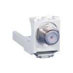 BTR x-DAT modul KOAX modul F/F Durchgangskupplung koaxial mit F-Stecker lichtgrau (130898-01-I)