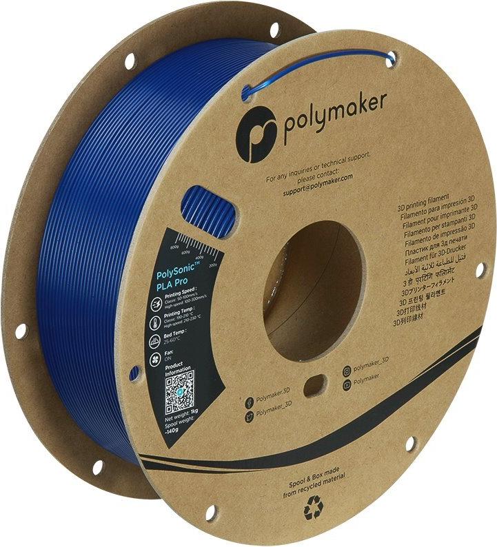 Polymaker PA13004 Filament PLA Highspeed Filament schlagfest 1.75 mm 1000 g Blau PolySonic 1 (PA13004)