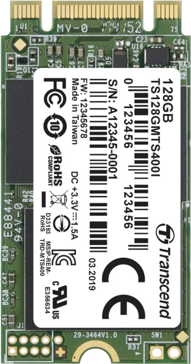 Transcend MTS400I SSD (TS128GMTS400I)