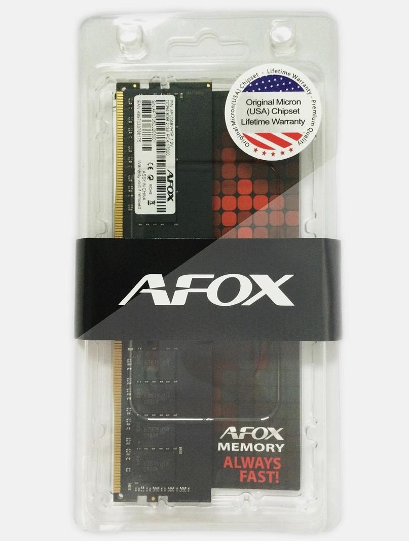 AFOX AFLD44FK1P Speichermodul 4 GB 1 x 4 GB DDR4 2666 MHz (AFLD44FK1P)