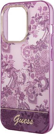 GUESS Hard Cover Porcelain Fuchsia, für iPhone 14 Pro, GUHCP14LHGPLHF (GUHCP14LHGPLHF)