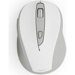 Hama Funkmaus WM-400, ergonomisch, optisch, 6 Tasten, ohne Klickgeräusch, Weiß (00173078)