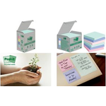 Post-it Recycling Notes Rainbow Haftnotizen Standard farbsortiert 6 Blöcke (7100259123)