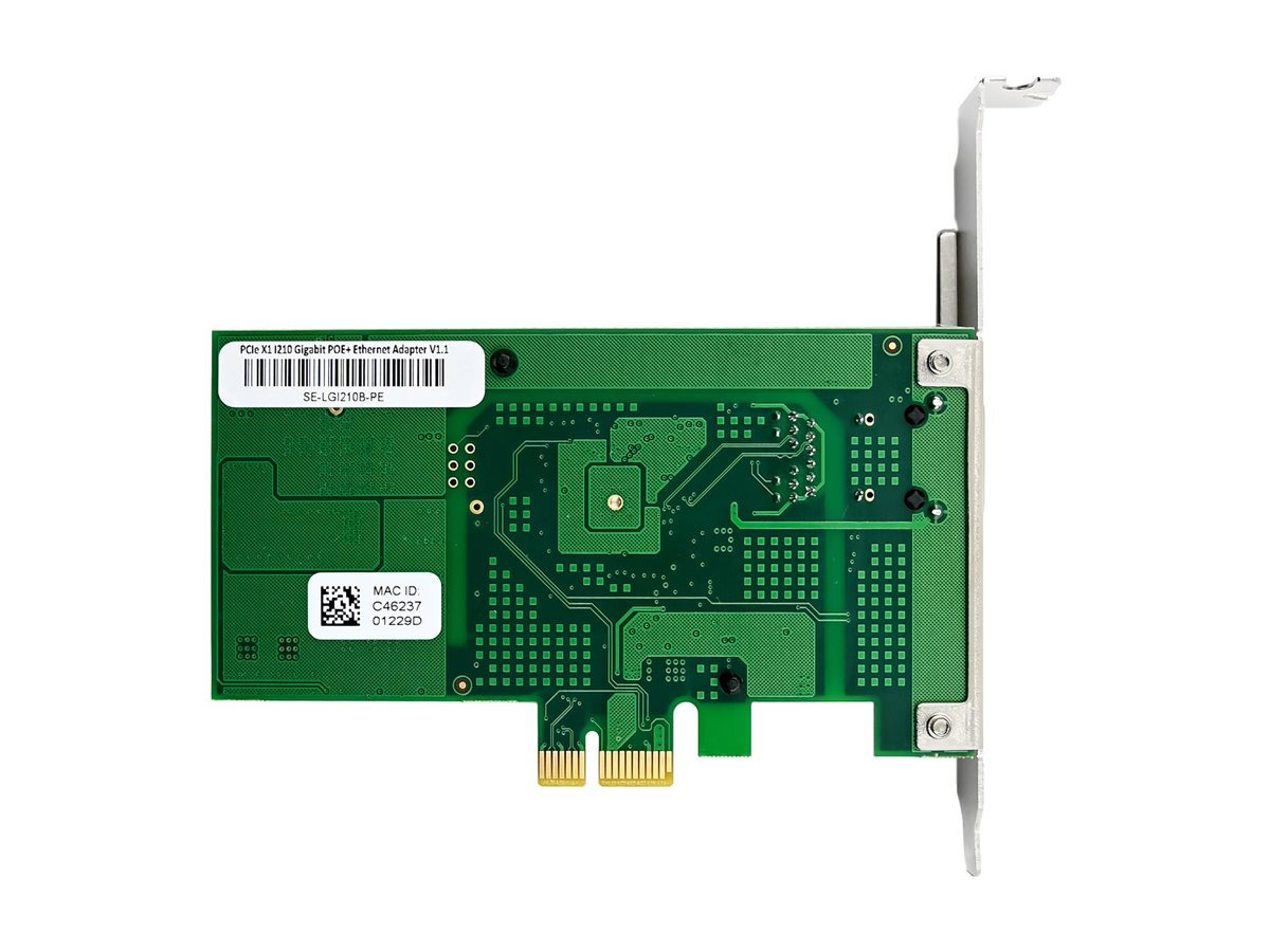 InLine Gigabit Netzwerkkarte PCIe 2.1 x1 1x RJ45 PoE+