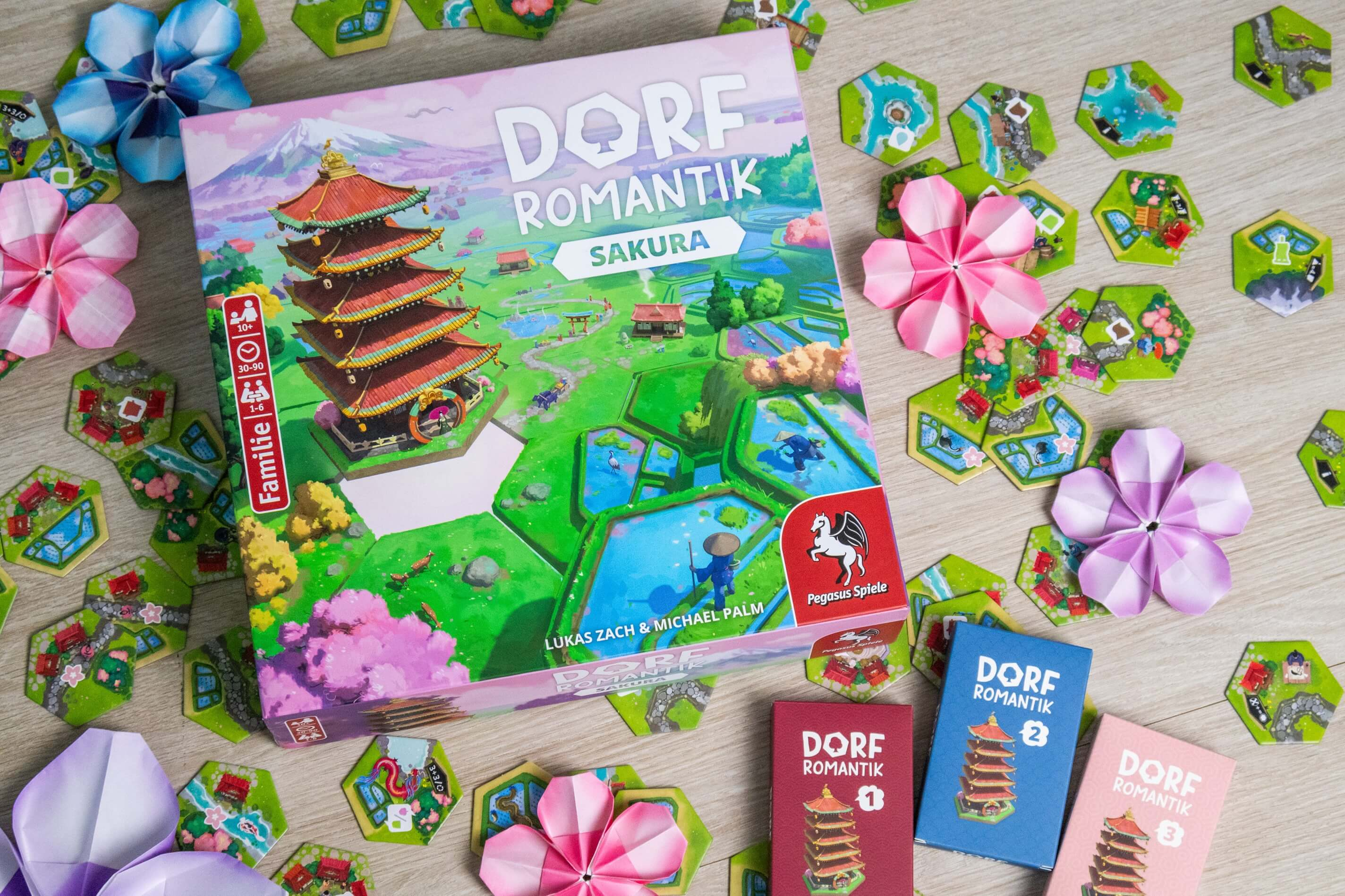 Pegasus Spiele Dorfromantik – Sakura Familienspiel 1–6 Spieler