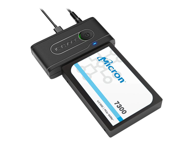 ICY DOCK EZ-Adapter Ex MB931U-1VB R1 U.2 NVMe SSD Adapter USB-C 3.2 Gen 2 Schwarz