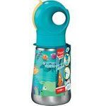 Maped PICNIK Isolier-Trinkflasche Jungle Fever 350 ml Edelstahl türkis mit Trinkhalm