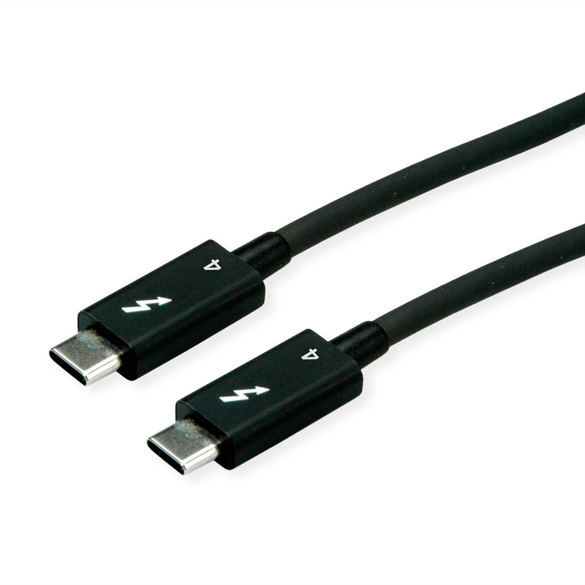 ROLINE Thunderbolt 4 Kabel USB-C auf USB-C 1,5 m 40 Gbit/s 100 W Schwarz