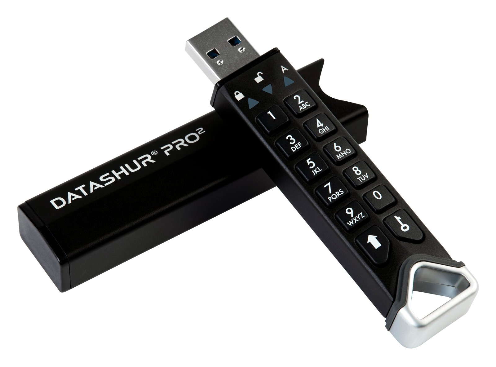 iStorage datAshur Pro2 USB-Stick 128 GB USB 3.2 Gen 1 AES-256 Schwarz
