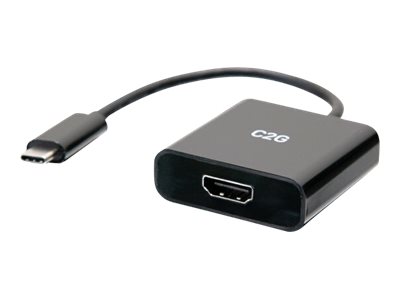 C2G Videoadapter USB-C auf HDMI 4K 60 Hz 0,2 m Schwarz