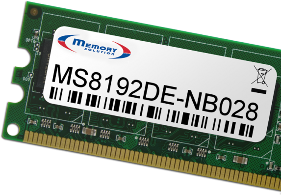 Memory Solution MS8192DE-NB028 Speichermodul 8 GB (MS8192DE-NB028)