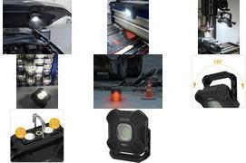ANSMANN LED Akku-Arbeitsstrahler WL2000R, schwarz Wiederaufladbar, mit Haltemagnet, Aufhängehaken, Stativ - 1 Stück (1600-0755)
