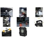 ANSMANN LED Akku-Arbeitsstrahler WL2000R, schwarz Wiederaufladbar, mit Haltemagnet, Aufhängehaken, Stativ - 1 Stück (1600-0755)