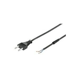 Wentronic Goobay Euro Kabel zum Konfektionieren, 1,5 m, Schwarz - Eurostecker (Typ C, CEE 7/16) > lose Kabelenden (50502)